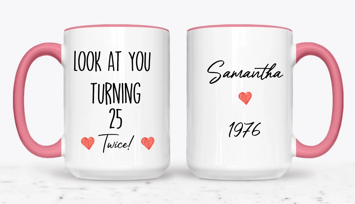 15oz  Pink 2-Mug SM