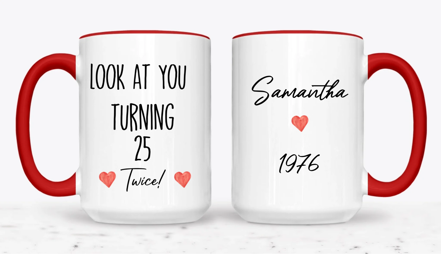 15oz  RED 2-Mug SM