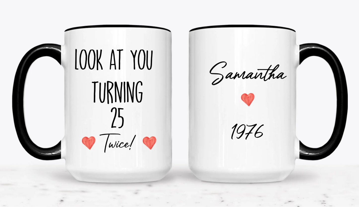 15oz  Black 2-Mug SM