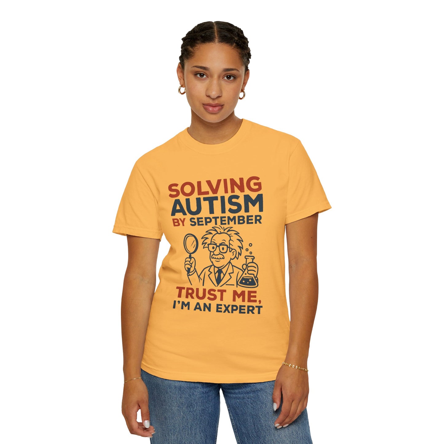 Comfort Colors Unisex Garment-Dyed T-Shirt - "Solving Autism by September" - Expert Design