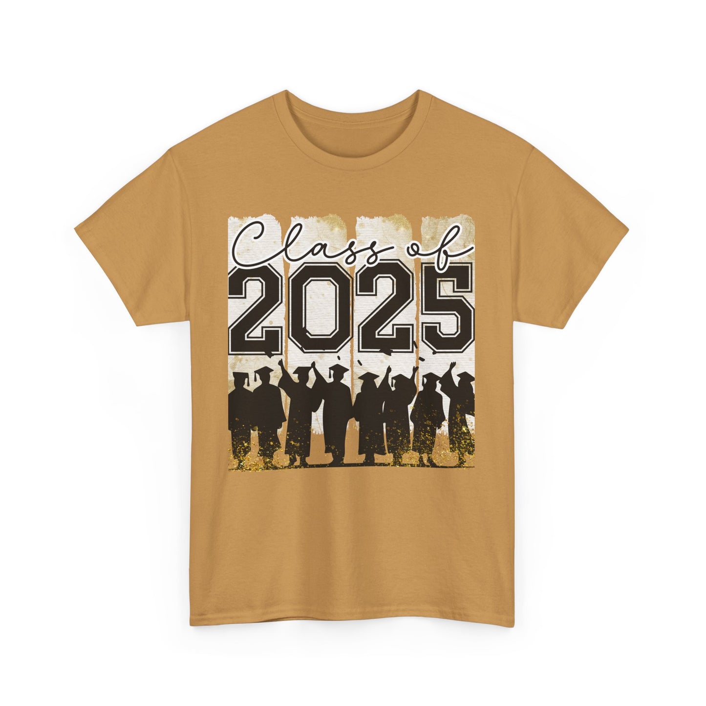 Gildan Garment Dyed Class of 2025 Graduation Tee - Unisex Heavy Cotton Shirt Your Choice Colors & Sizes