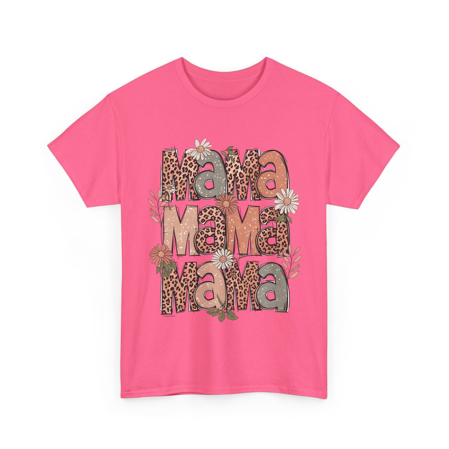 Floral Mama Unisex Heavy Cotton Tee - Perfect Gift for Moms!
