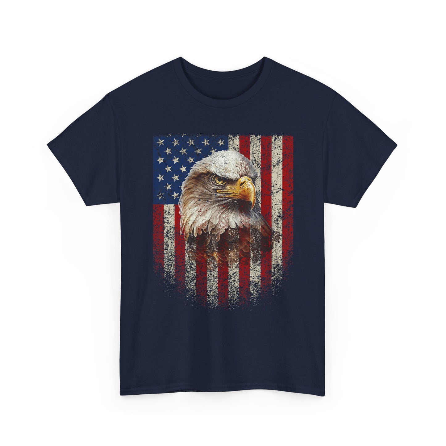 Bald Eagle American Flag T-Shirt | Patriotic Eagle Tee