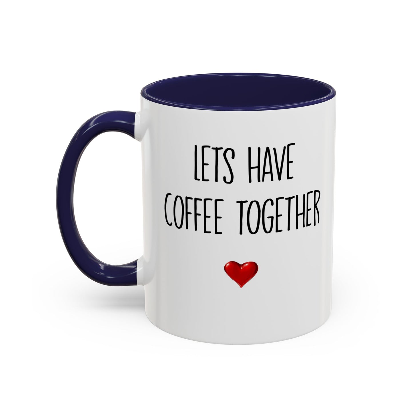 For the Rest of Our Lives Personalized Accent Coffee Mug — Romantic Couples Gift (11/15oz)