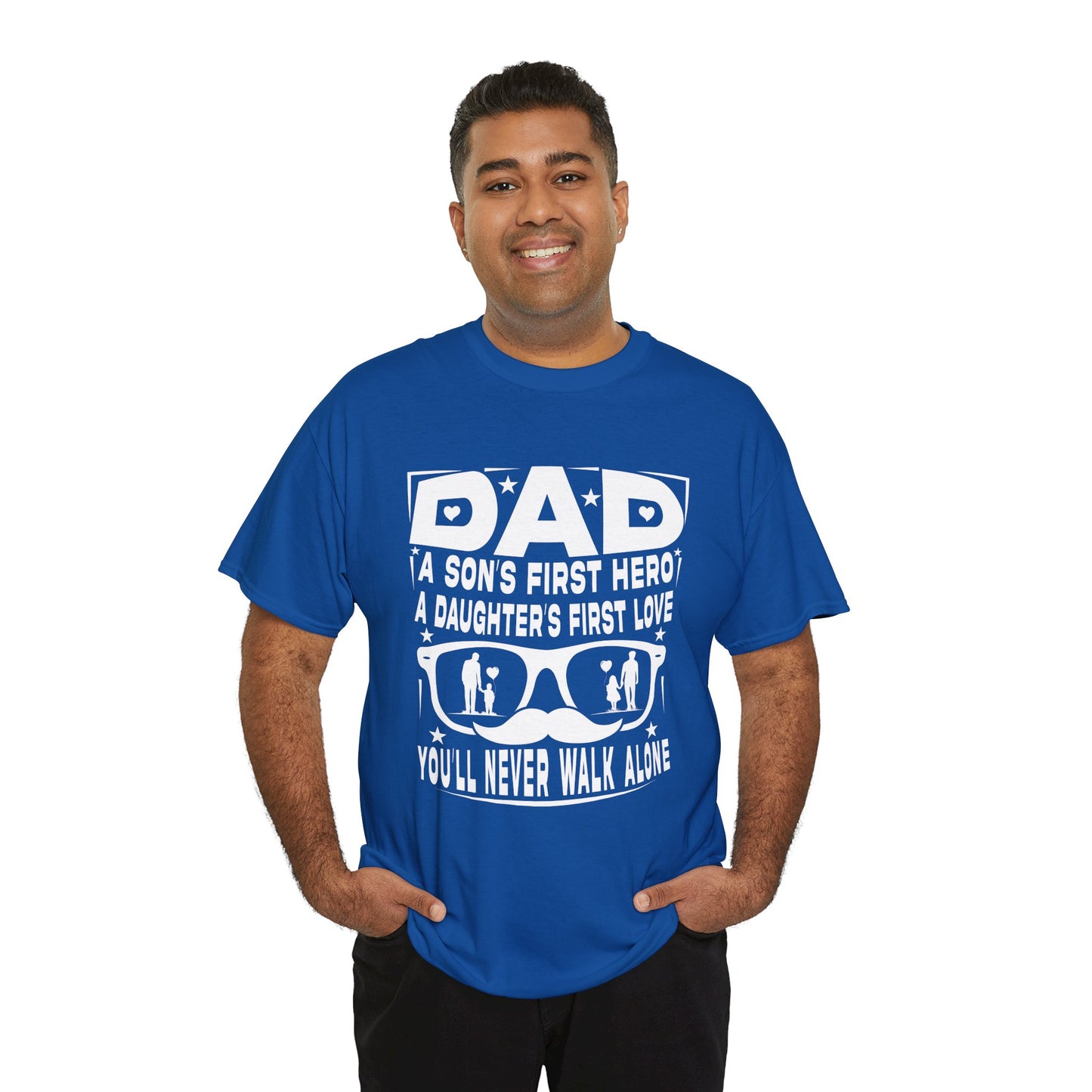 Dad Hero Unisex Heavy Cotton Tee - Perfect Gift for Father's Day