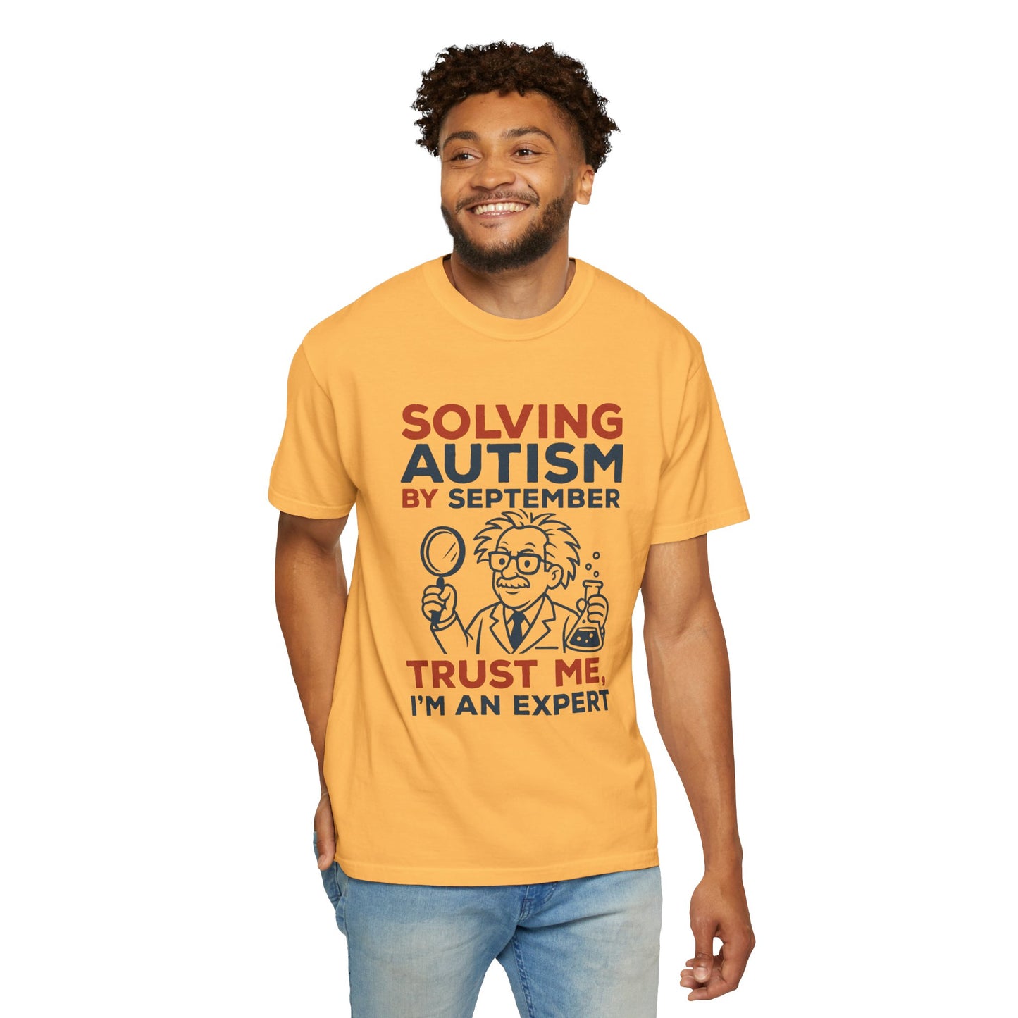 Comfort Colors Unisex Garment-Dyed T-Shirt - "Solving Autism by September" - Expert Design