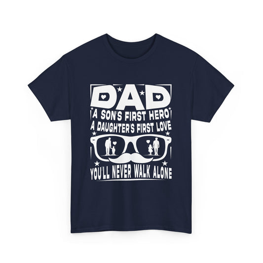 Dad Hero Unisex Heavy Cotton Tee - Perfect Gift for Father's Day