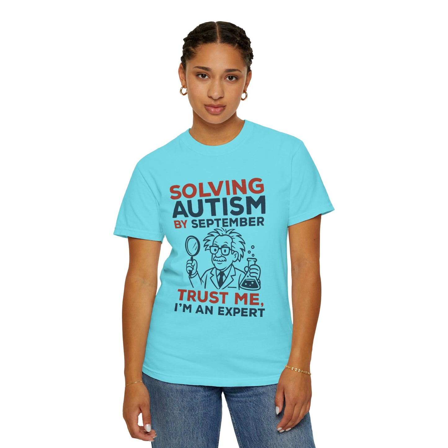 Comfort Colors Unisex Garment-Dyed T-Shirt - "Solving Autism by September" - Expert Design