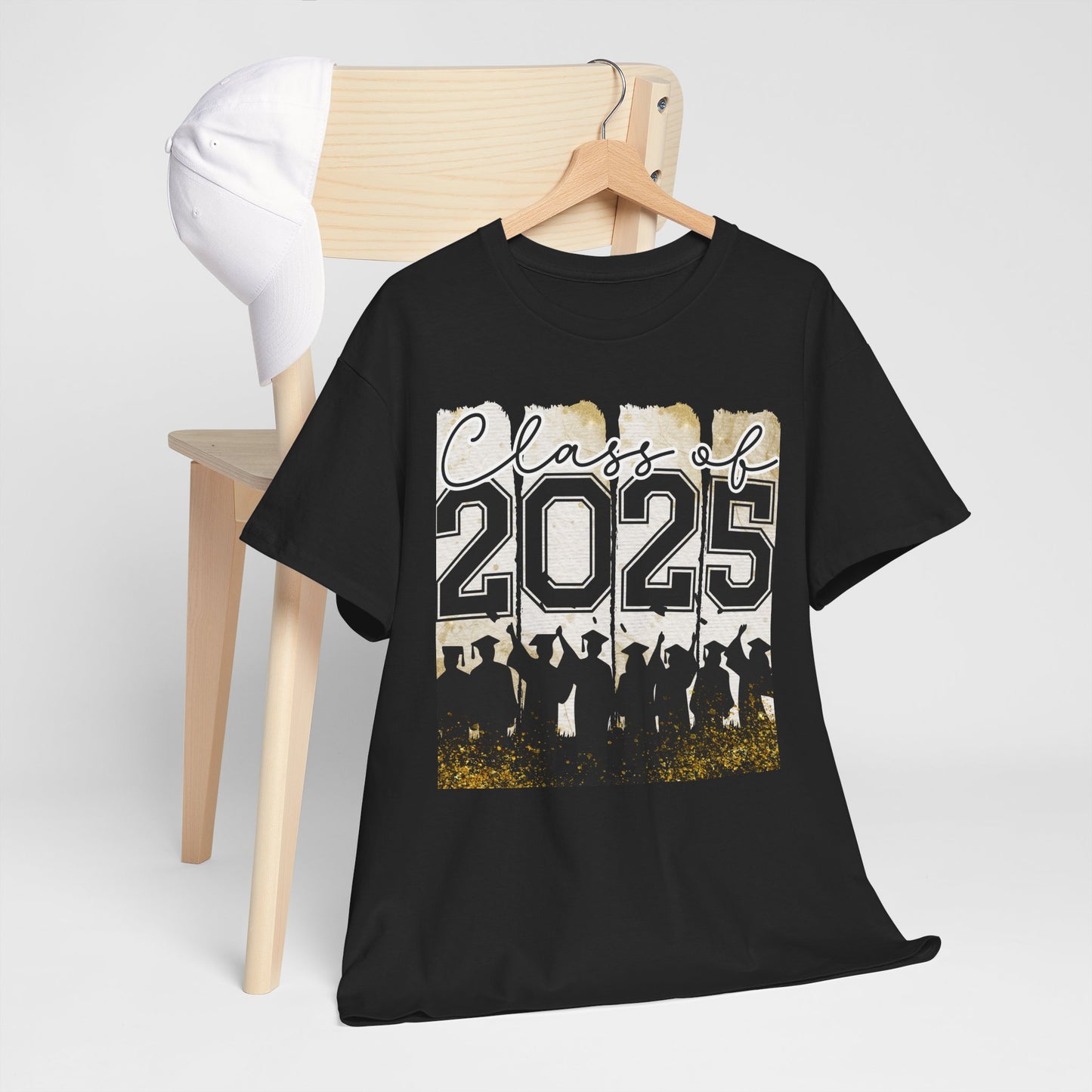 Gildan Garment Dyed Class of 2025 Graduation Tee - Unisex Heavy Cotton Shirt Your Choice Colors & Sizes