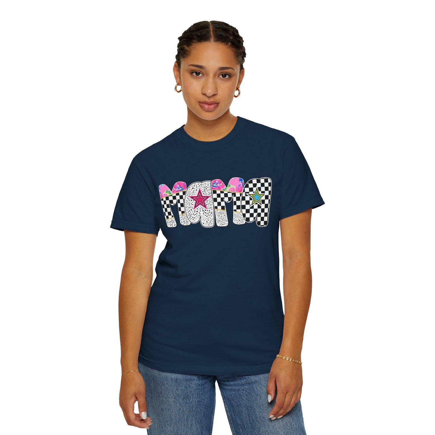 Comfort Colors Retro Vibe Mother's Day T-Shirt with Star Design Asst. Colors & Sizes