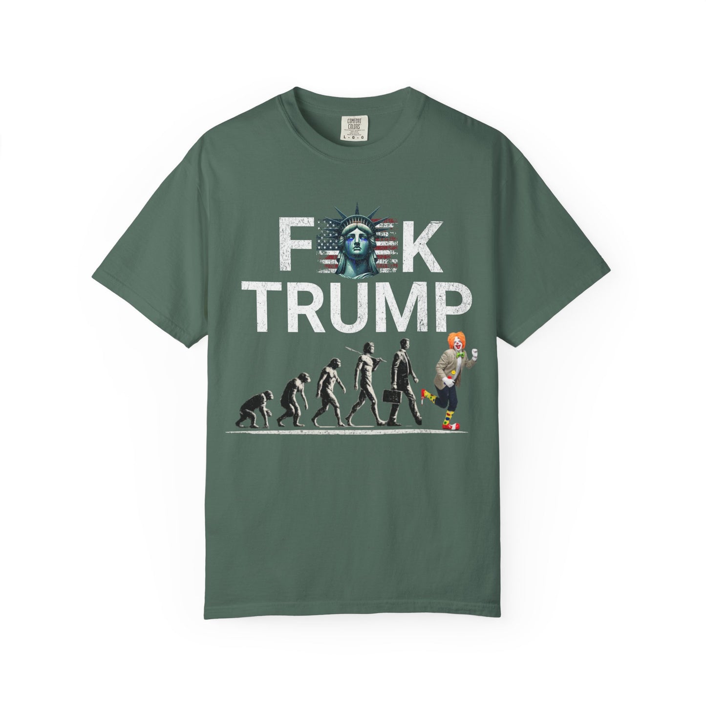 Political Satire Evolution Tee – Anti Trump Graphic Shirt –Graphic Tee- Political Satire Comfort Colors 1717