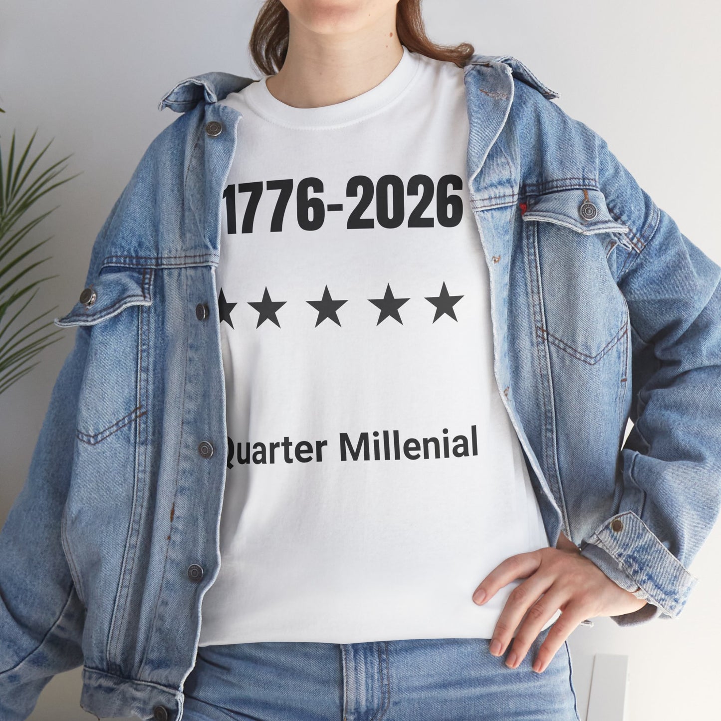 1776–2026 Quarter Millennial T-Shirt – America 250 Patriotic Tee