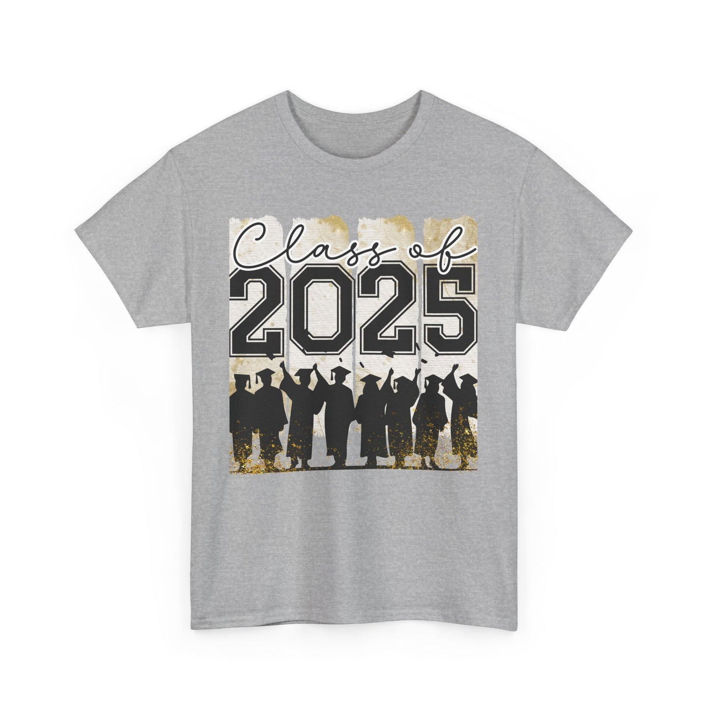 Gildan Garment Dyed Class of 2025 Graduation Tee - Unisex Heavy Cotton Shirt Your Choice Colors & Sizes