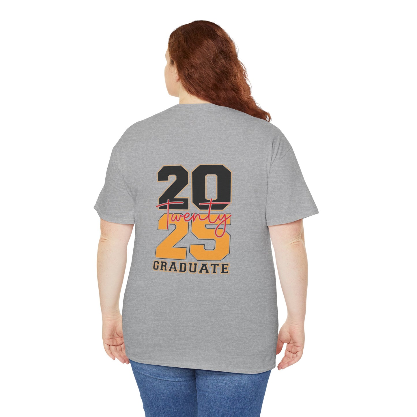 Gildan 5000 Unisex Graduate Tee - Class of 2025 Senior Shirt Great Gift Asst. Colors & Sizes