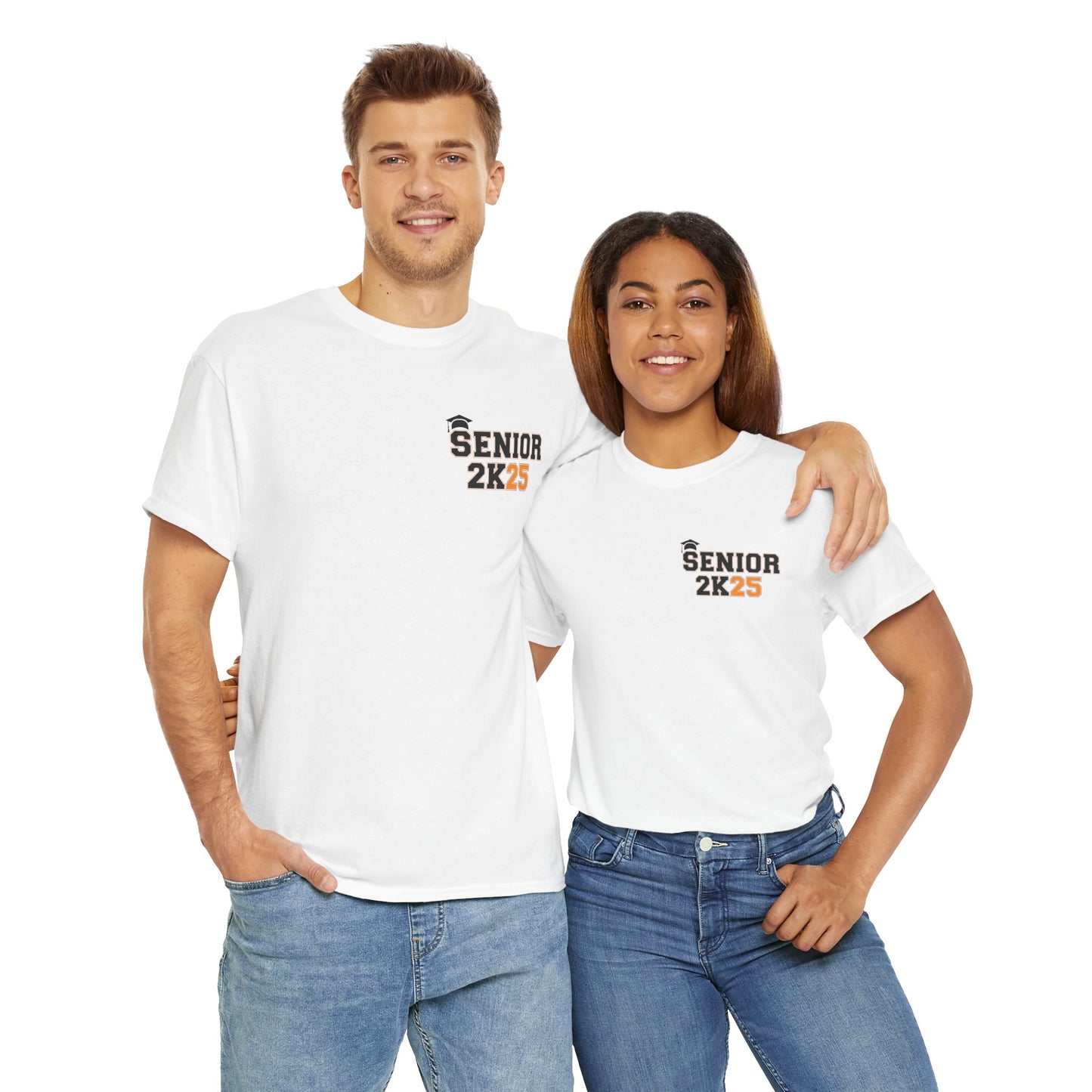 Gildan 5000 Unisex Graduate Tee - Class of 2025 Senior Shirt Great Gift Asst. Colors & Sizes