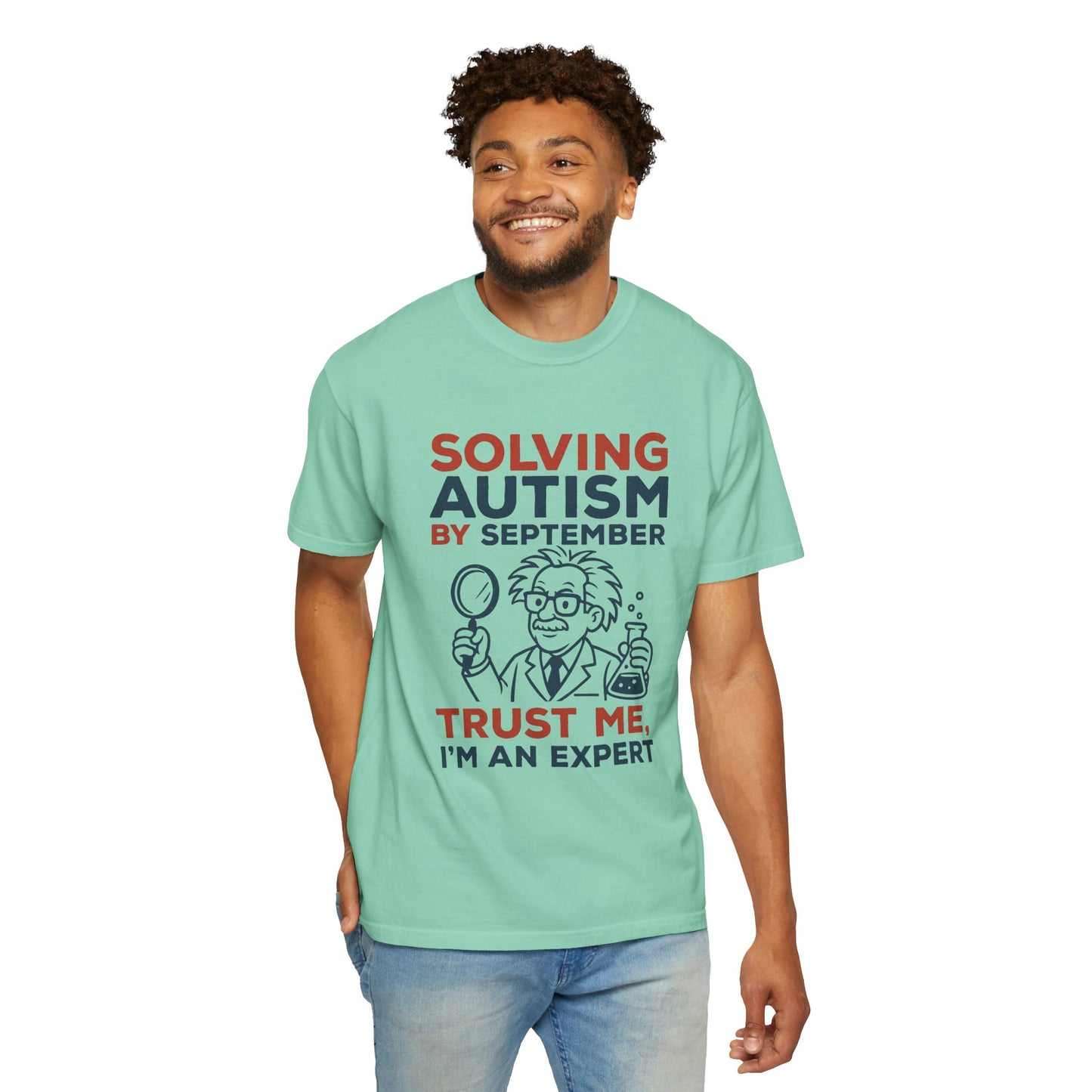 Comfort Colors Unisex Garment-Dyed T-Shirt - "Solving Autism by September" - Expert Design
