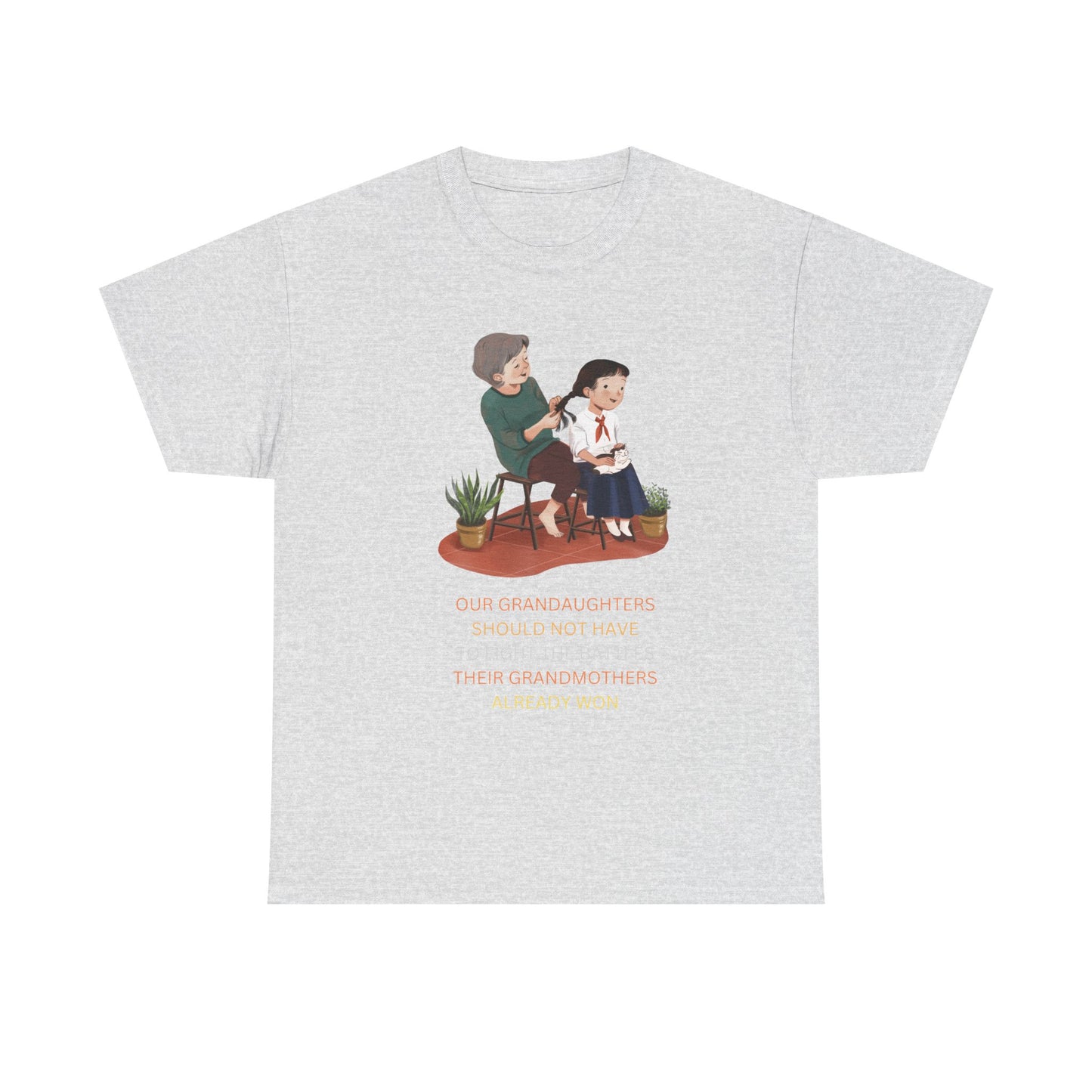 Empowering Granddaughter Unisex Heavy Cotton Tee