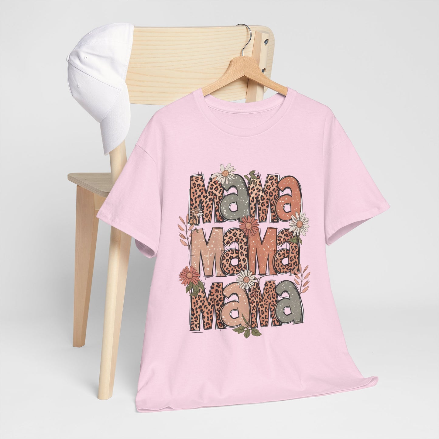 Floral Mama Unisex Heavy Cotton Tee - Perfect Gift for Moms!