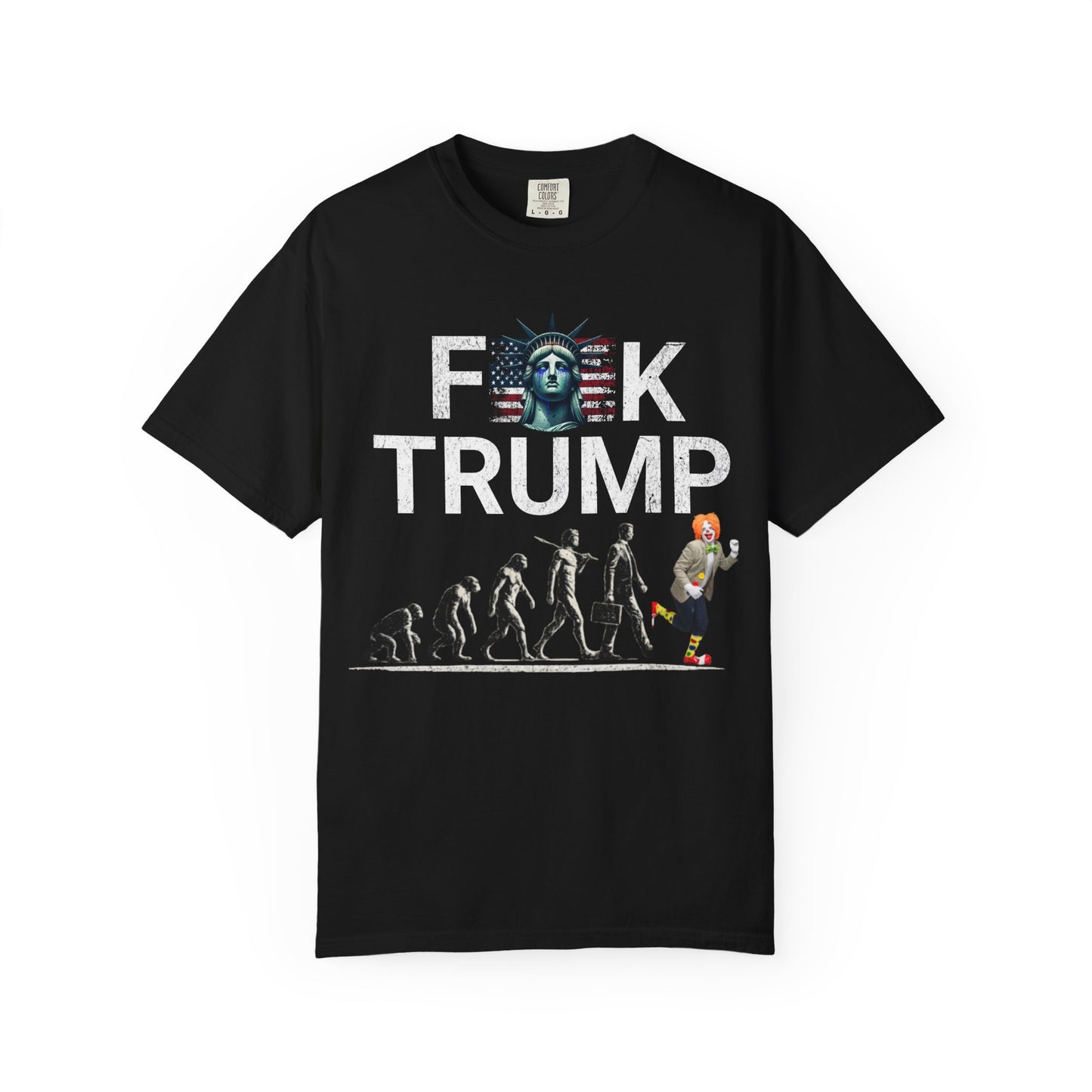 Political Satire Evolution Tee – Anti Trump Graphic Shirt –Graphic Tee- Political Satire Comfort Colors 1717