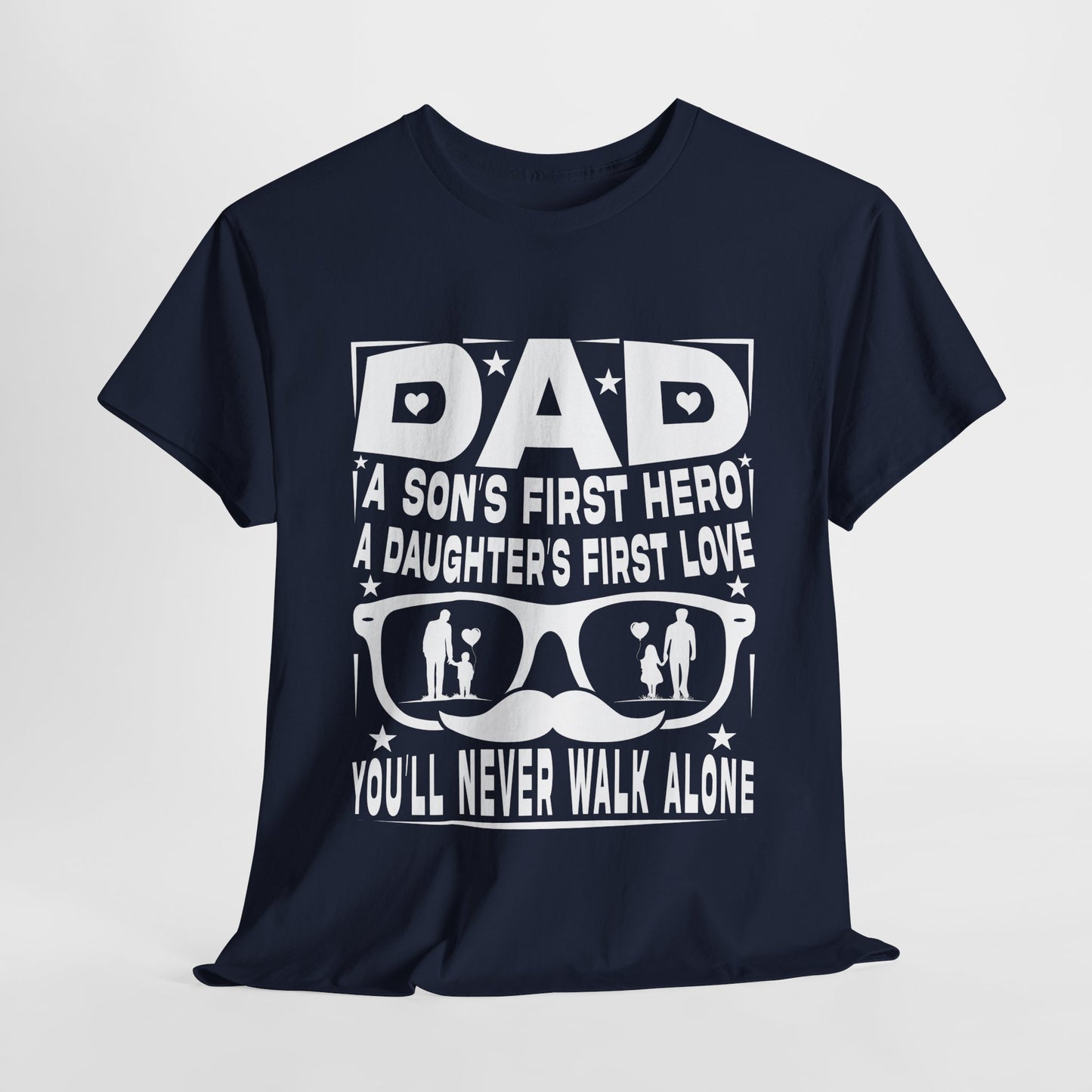 Dad Hero Unisex Heavy Cotton Tee - Perfect Gift for Father's Day