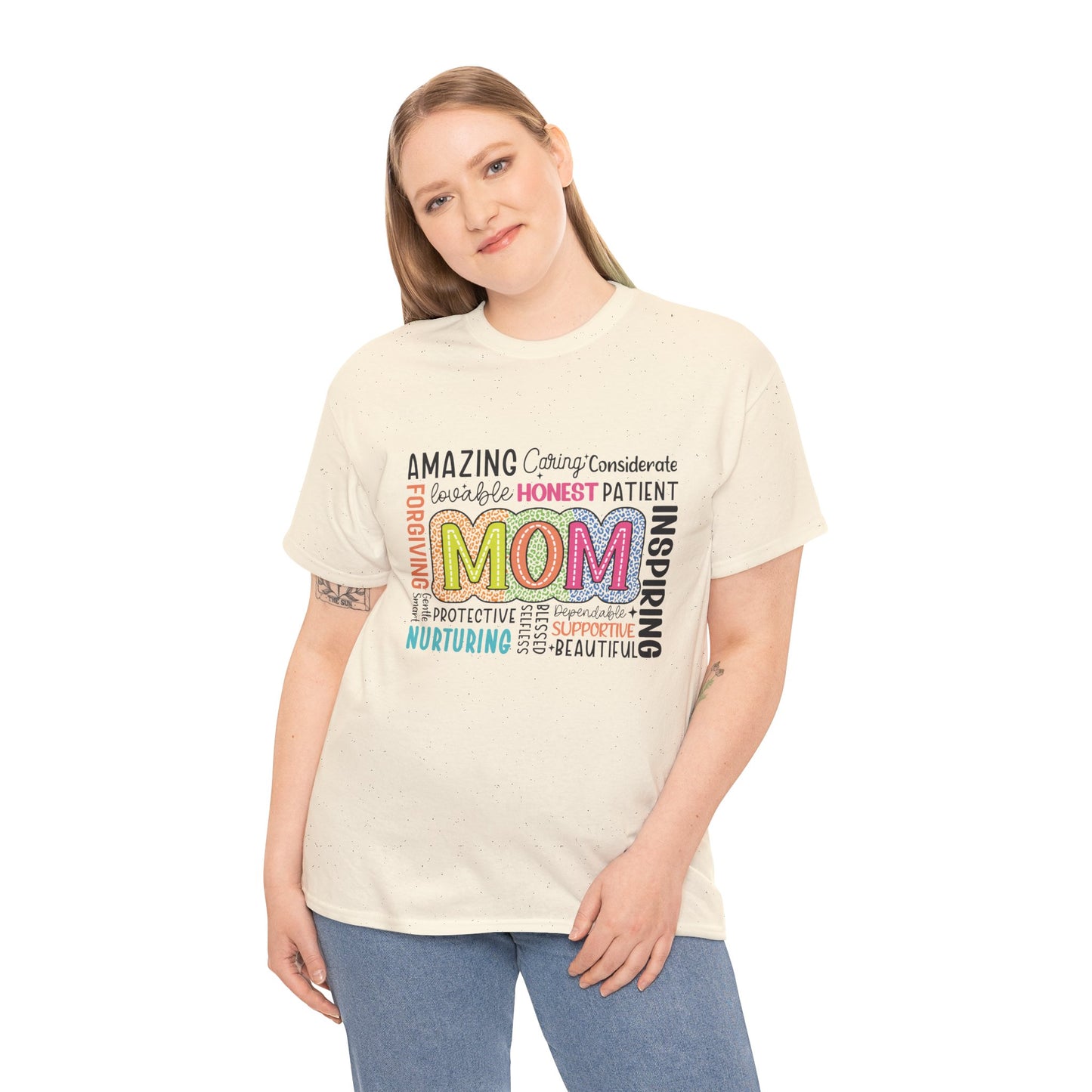 Gildan 5000 Inspirational Mom Unisex Heavy Cotton Tee Great Gift For Mother's Day AStt. Colors & Sizes