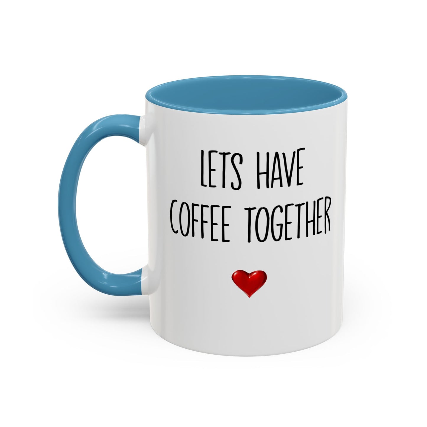 For the Rest of Our Lives Personalized Accent Coffee Mug — Romantic Couples Gift (11/15oz)
