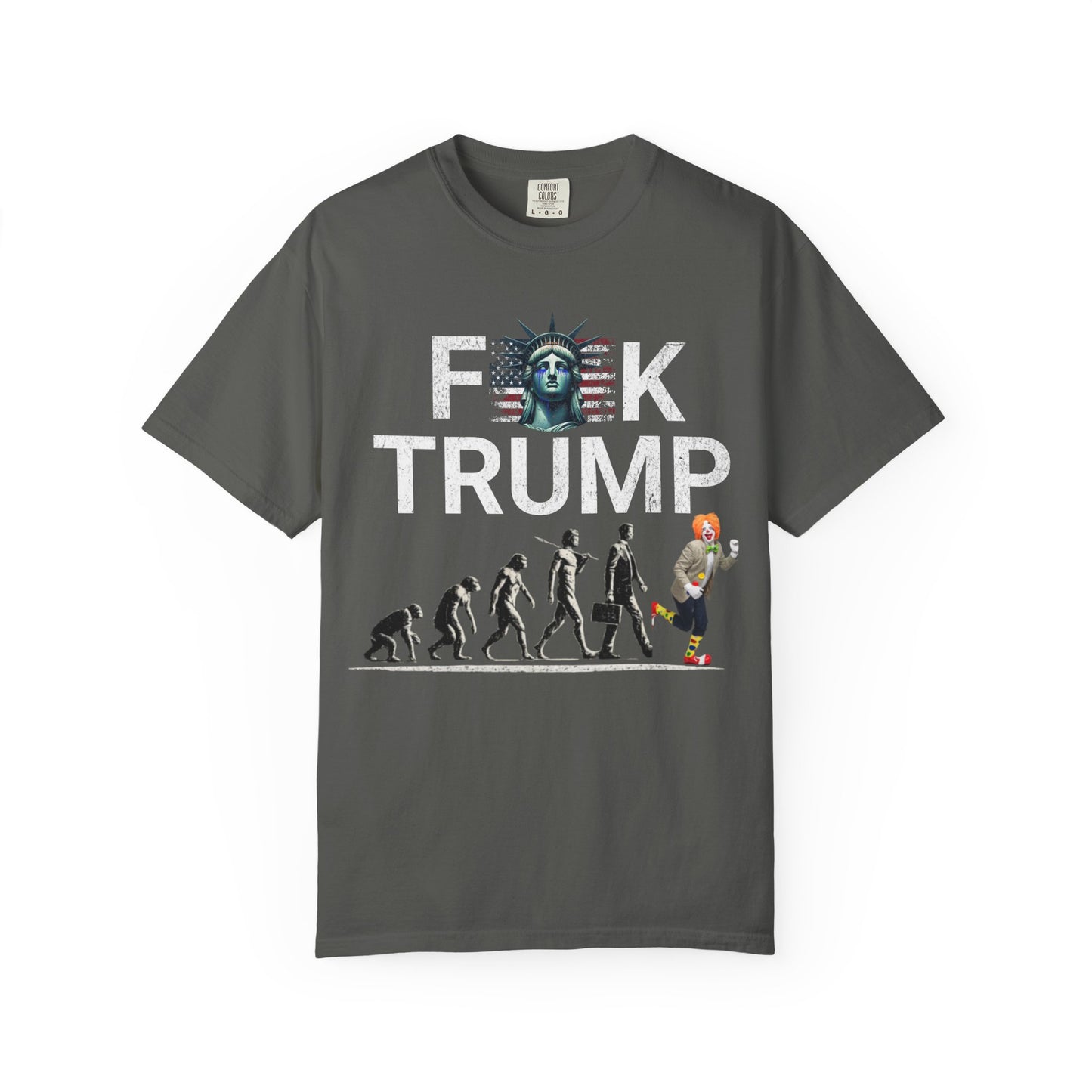 Political Satire Evolution Tee – Anti Trump Graphic Shirt –Graphic Tee- Political Satire Comfort Colors 1717