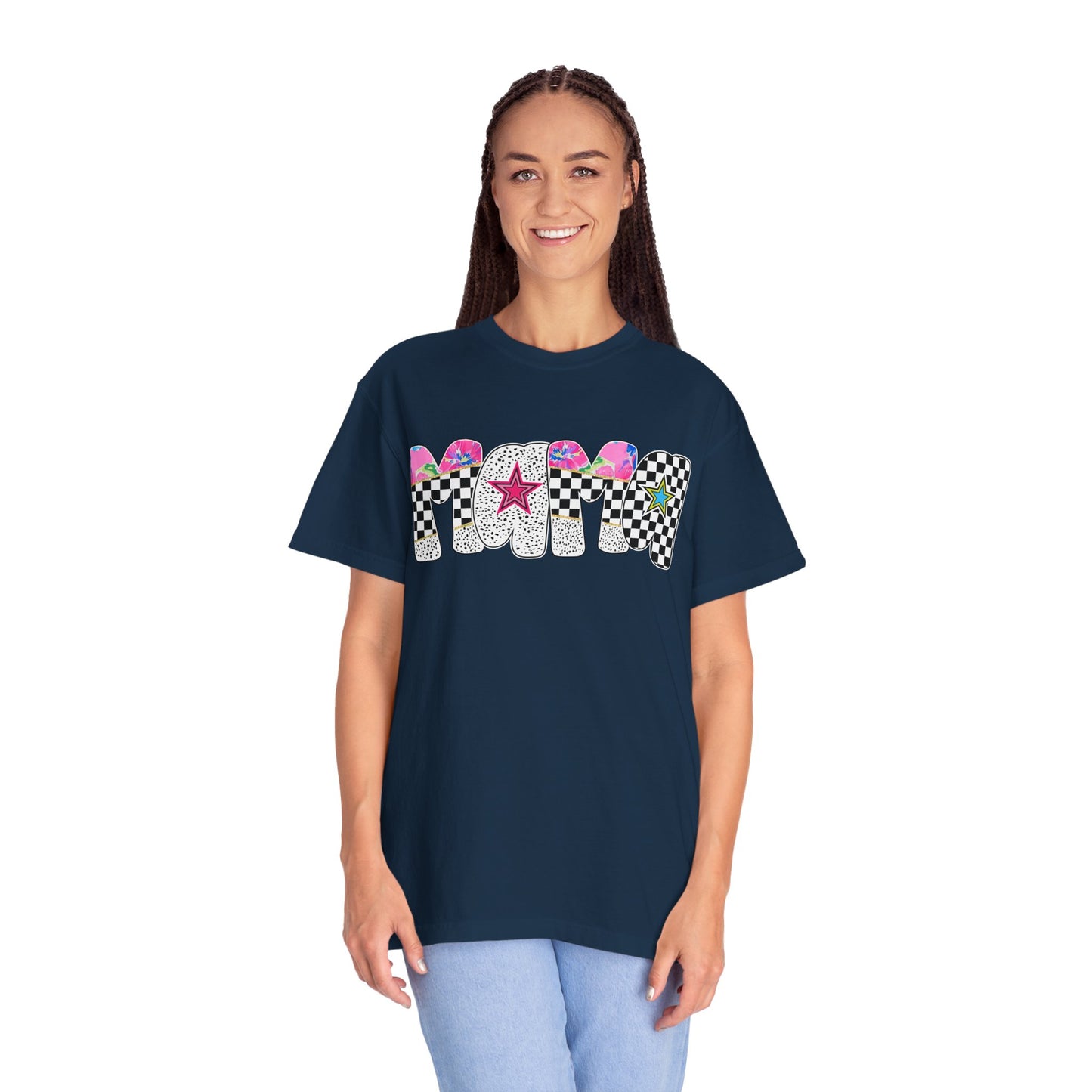 Comfort Colors Retro Vibe Mother's Day T-Shirt with Star Design Asst. Colors & Sizes
