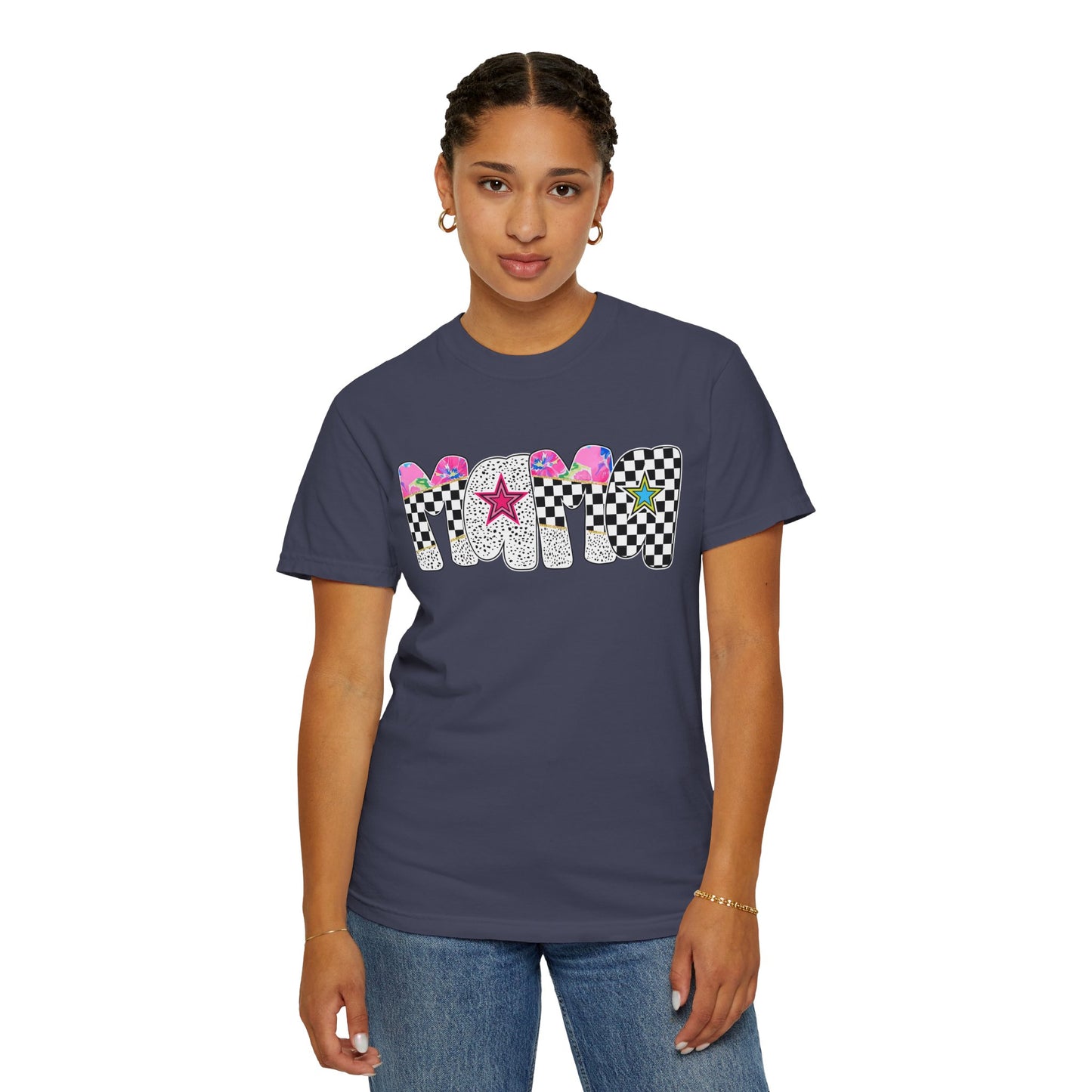 Comfort Colors Retro Vibe Mother's Day T-Shirt with Star Design Asst. Colors & Sizes
