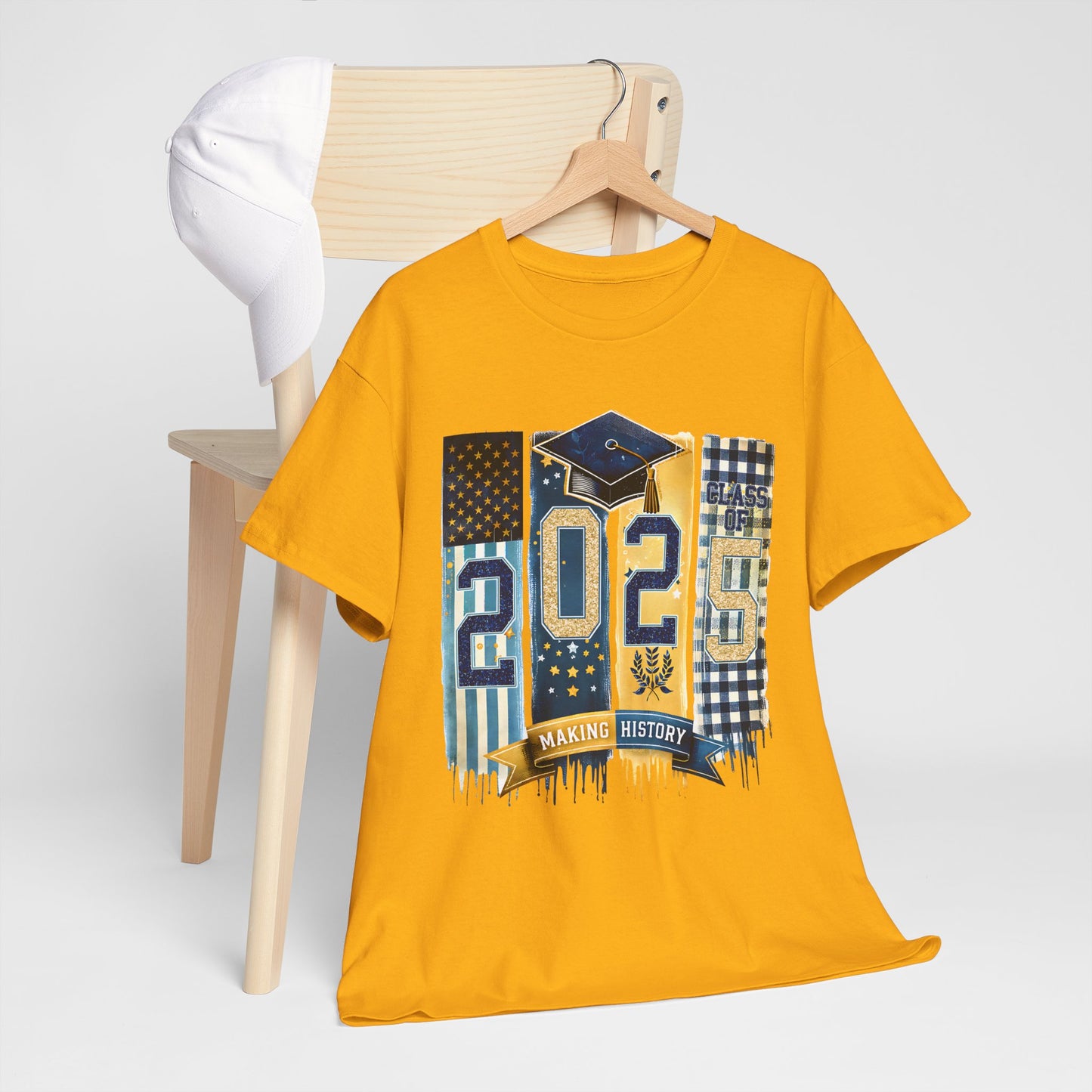 Gildan Graduation 2025 Heavy Cotton Tee - Making History Unisex Shirt Unisex Available in Asst. Sizes & Colors